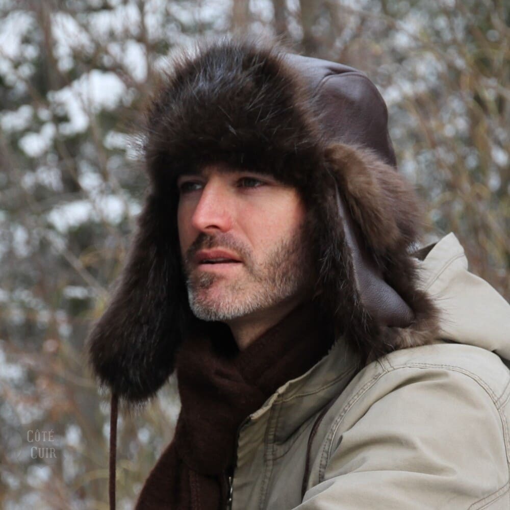 Men's fur trapper hats