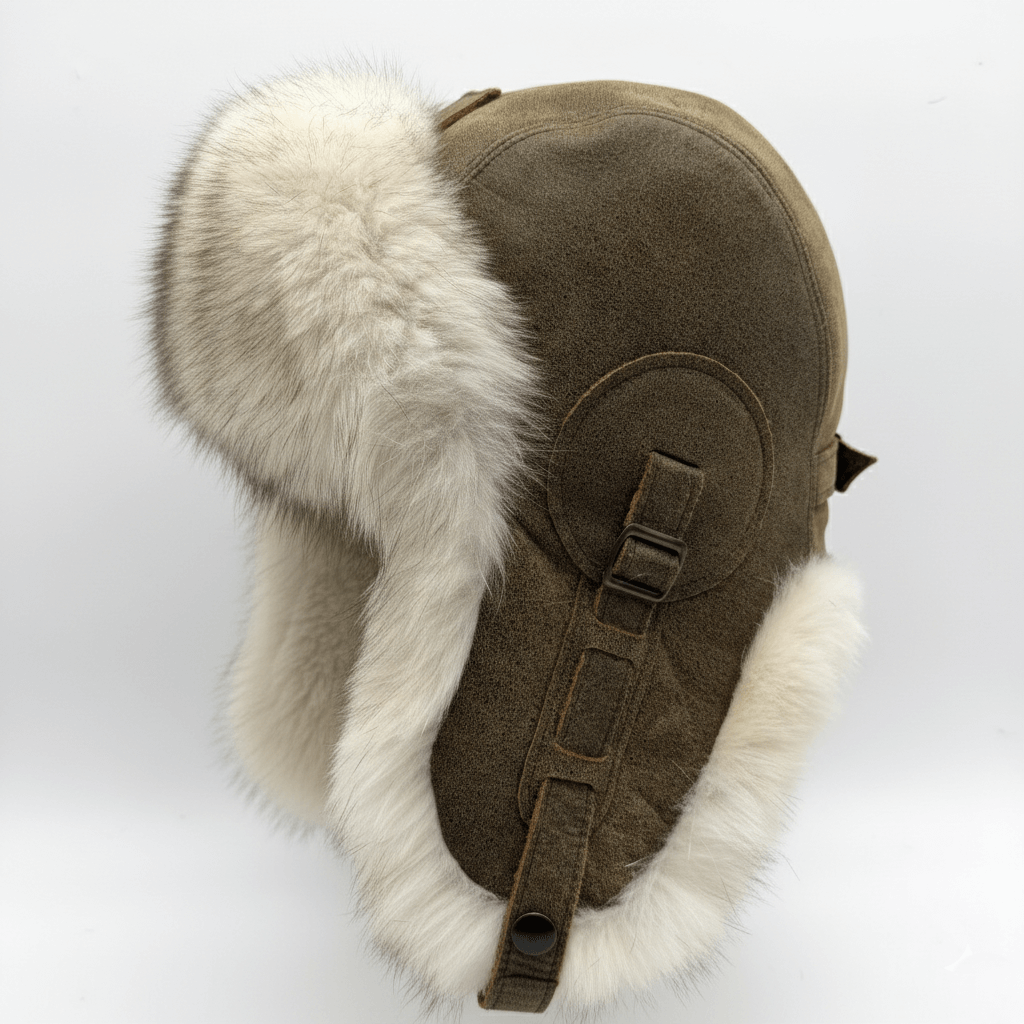 Men's Fox Fur Hat | Real Fox Fur Trapper/Aviator Hat