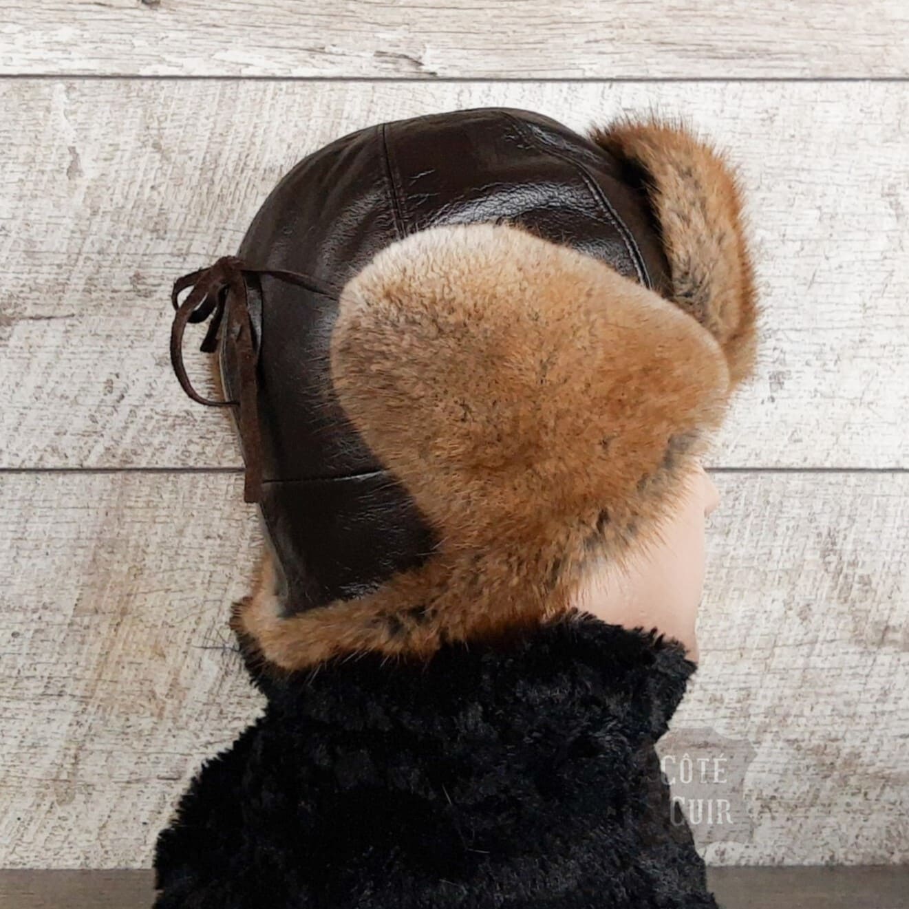 muskrat fur hat