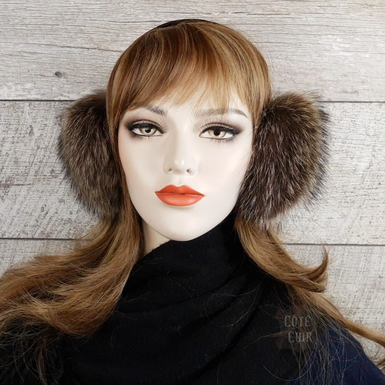 fur ear warmer