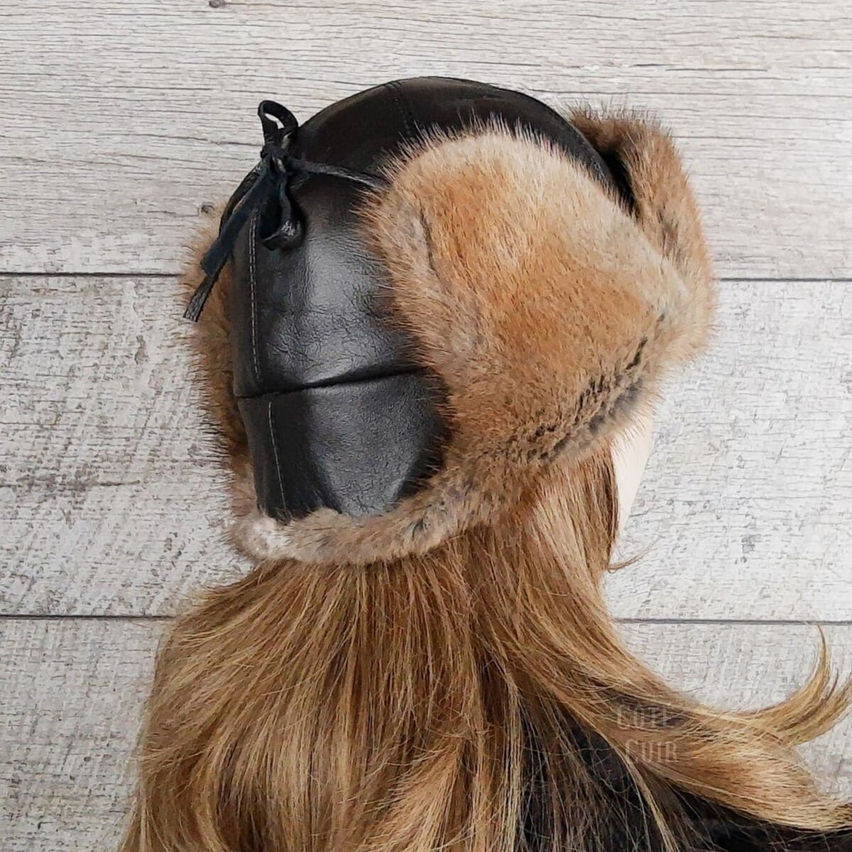 muskrat ushanka for women