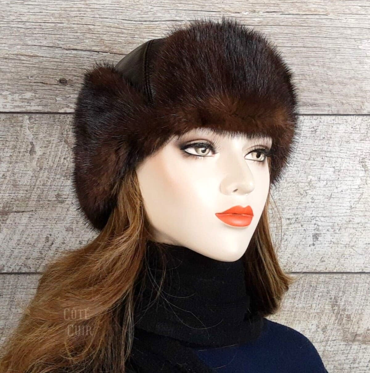 mink fur hat for ladies