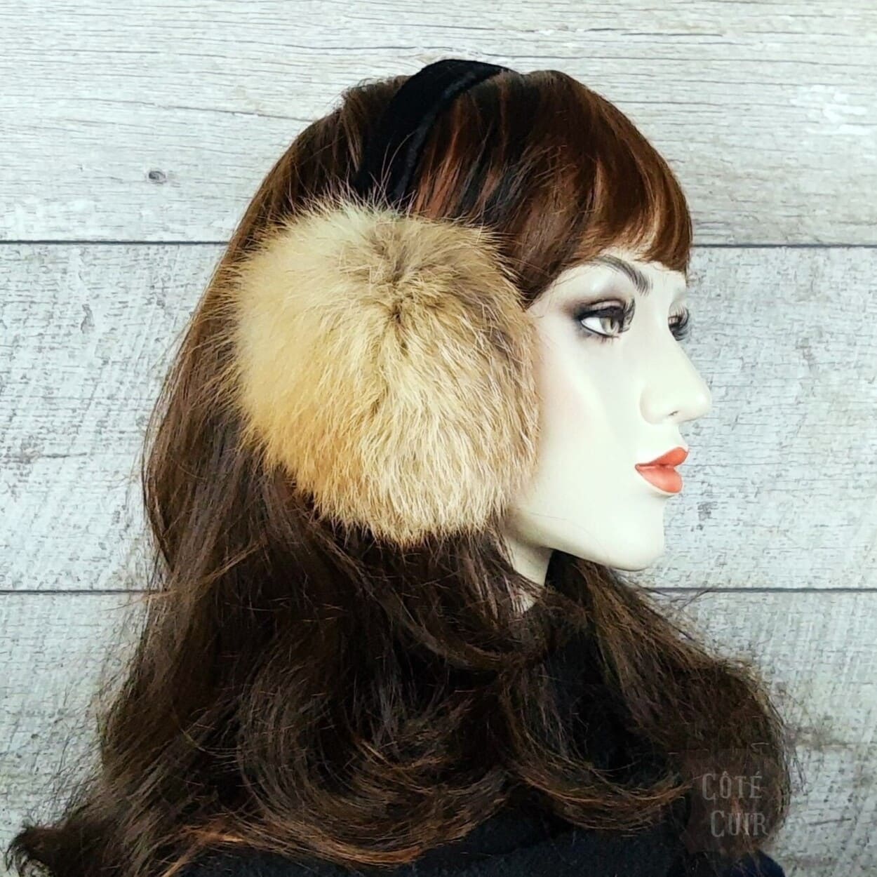Recycled fur earmuffs
