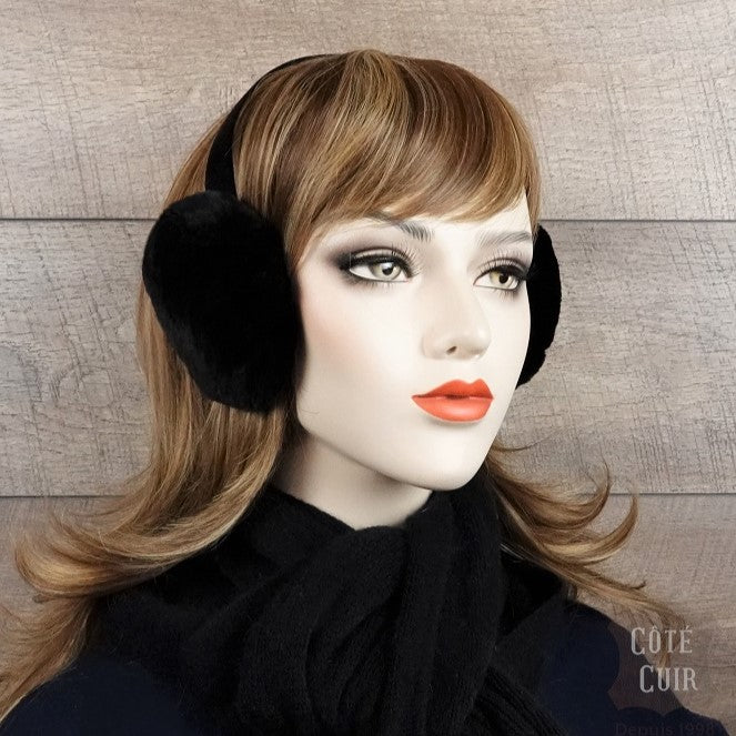 recycled fur earmuffs