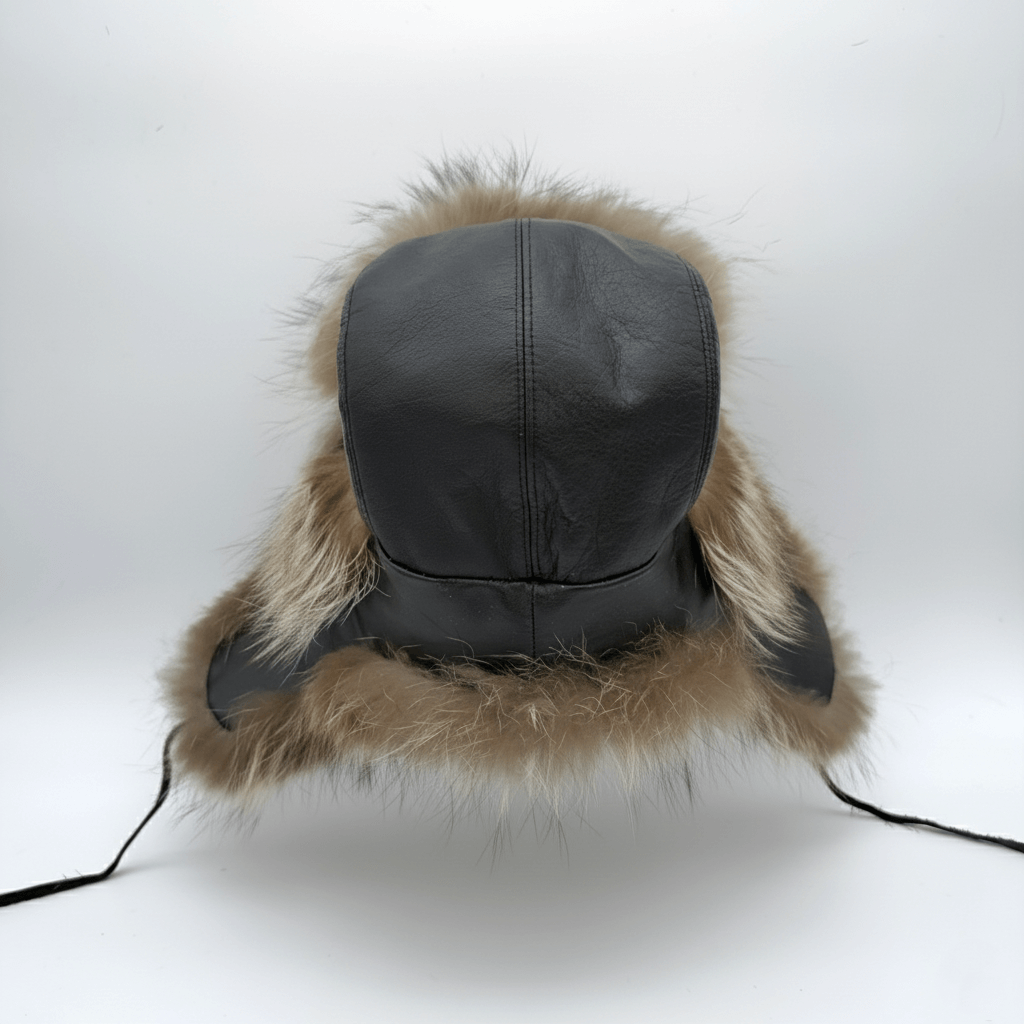 Raccoon Fur Trapper Hat