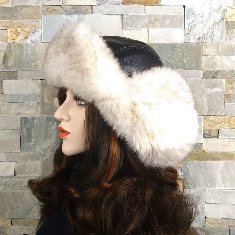 womens fox fur hat