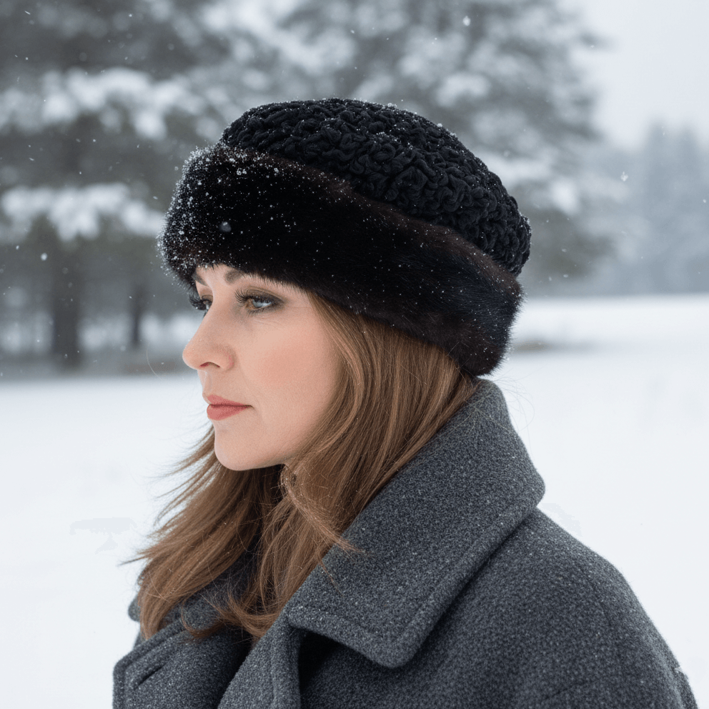 Mink Fur Hat and Persian Sheepskin