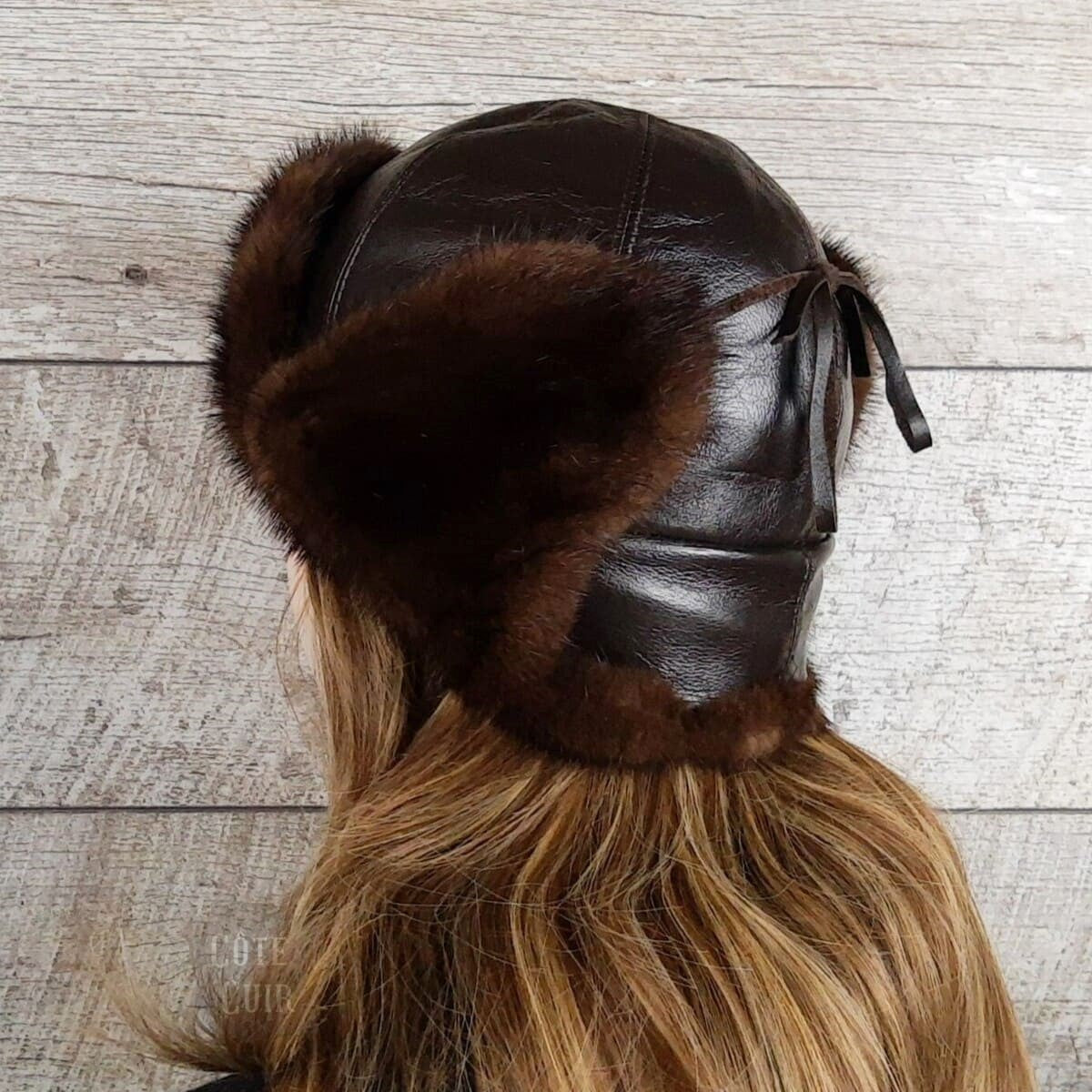 womens fur ushanka