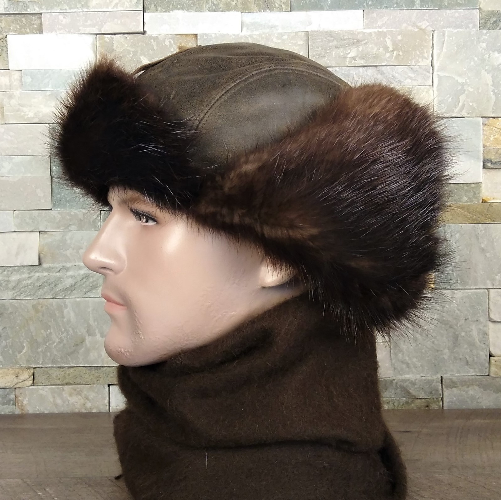 Beaver ushanka hat