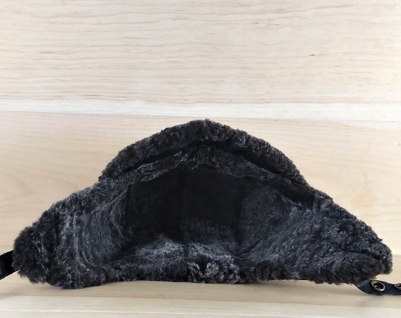 sheepskin-lined hat