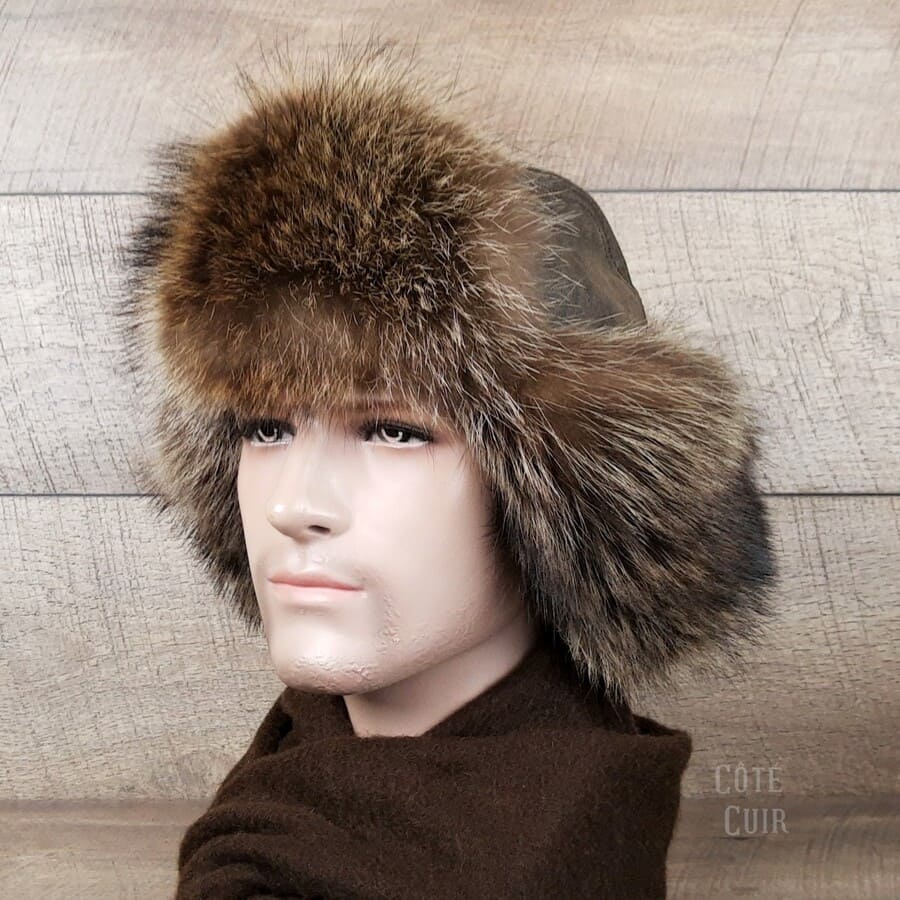 Ushanka trapper hat for men