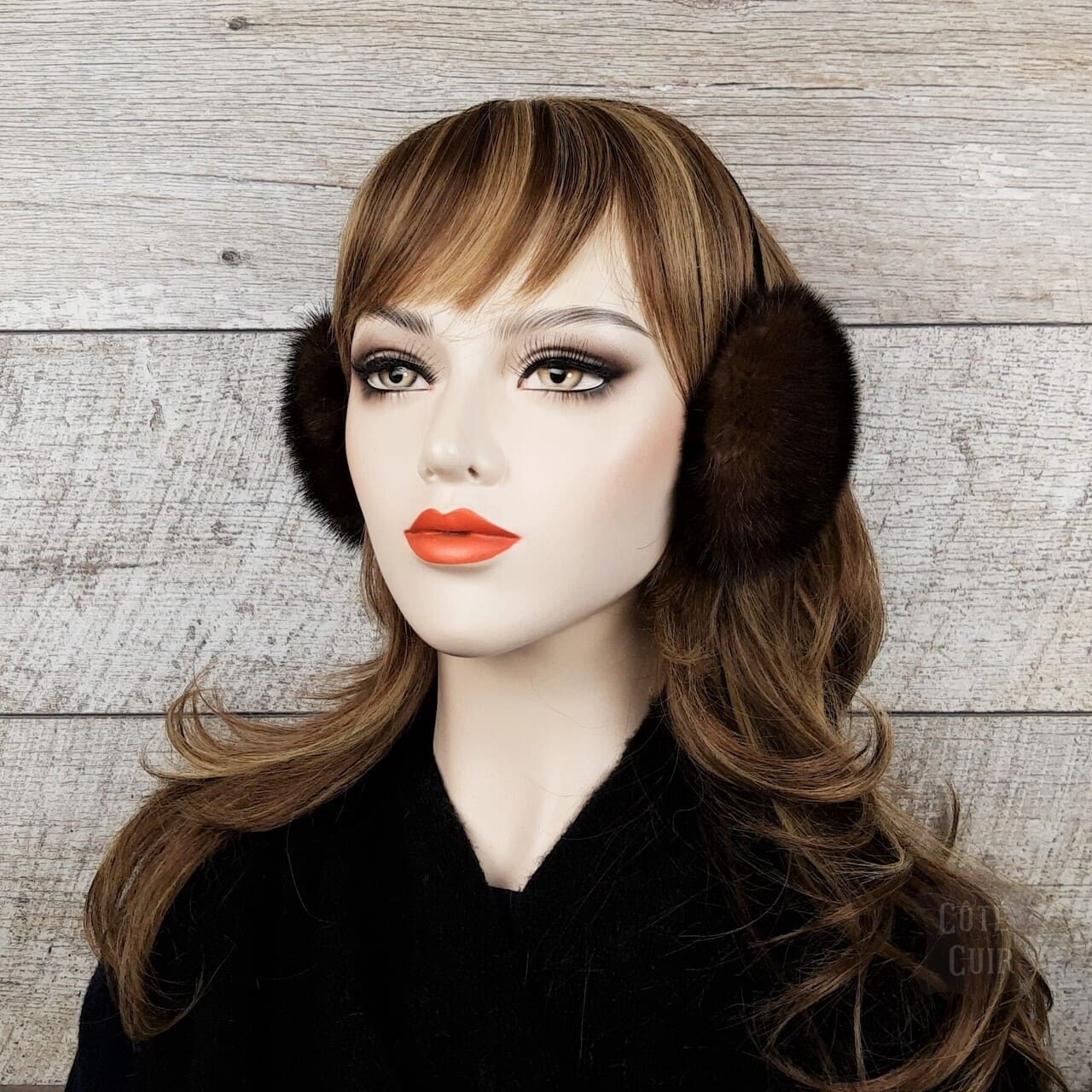 Brown Fur Earmuffs
