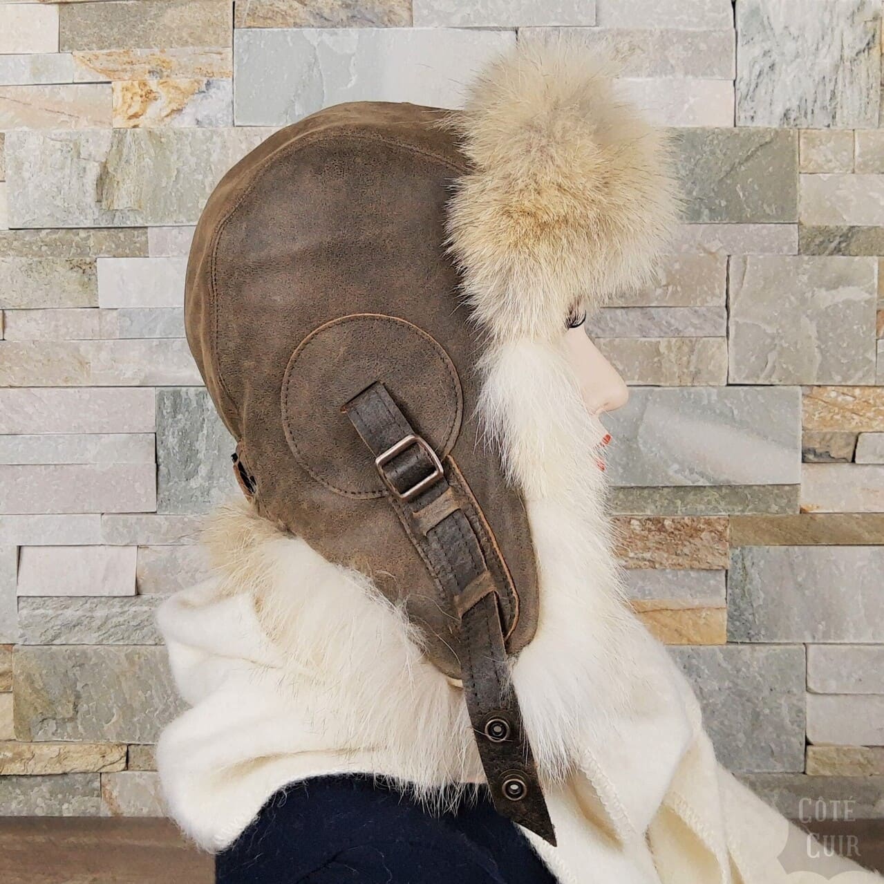 coyote aviator trapper hat