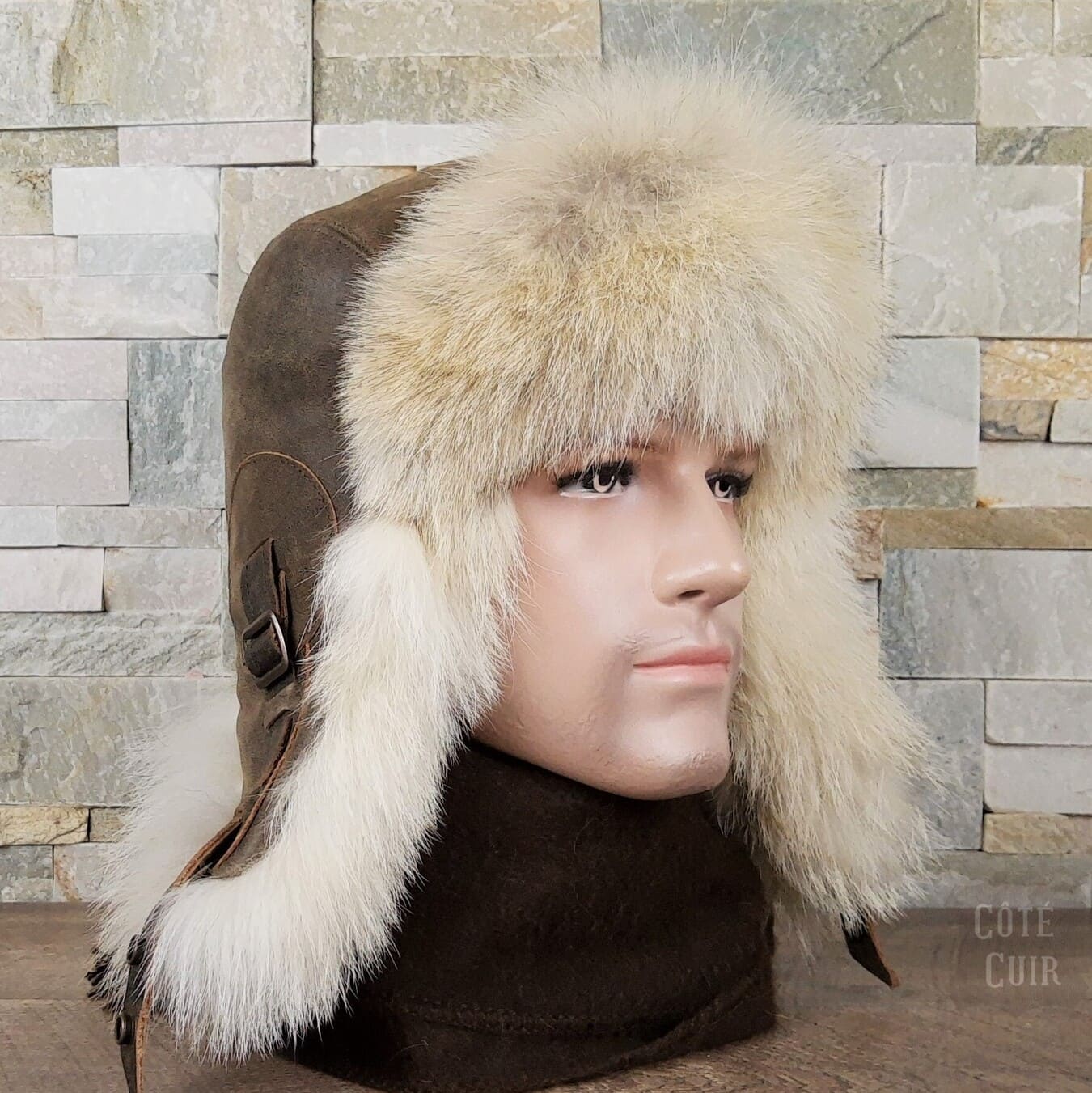 Coyote fur hat