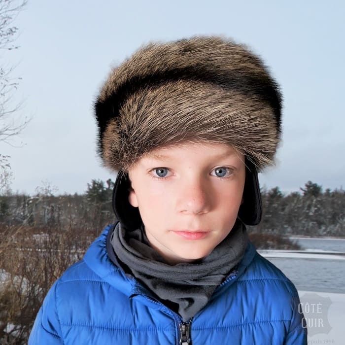 Davy crockett fur hat