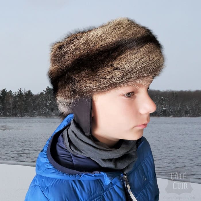 Davy Crockett hat with little ears