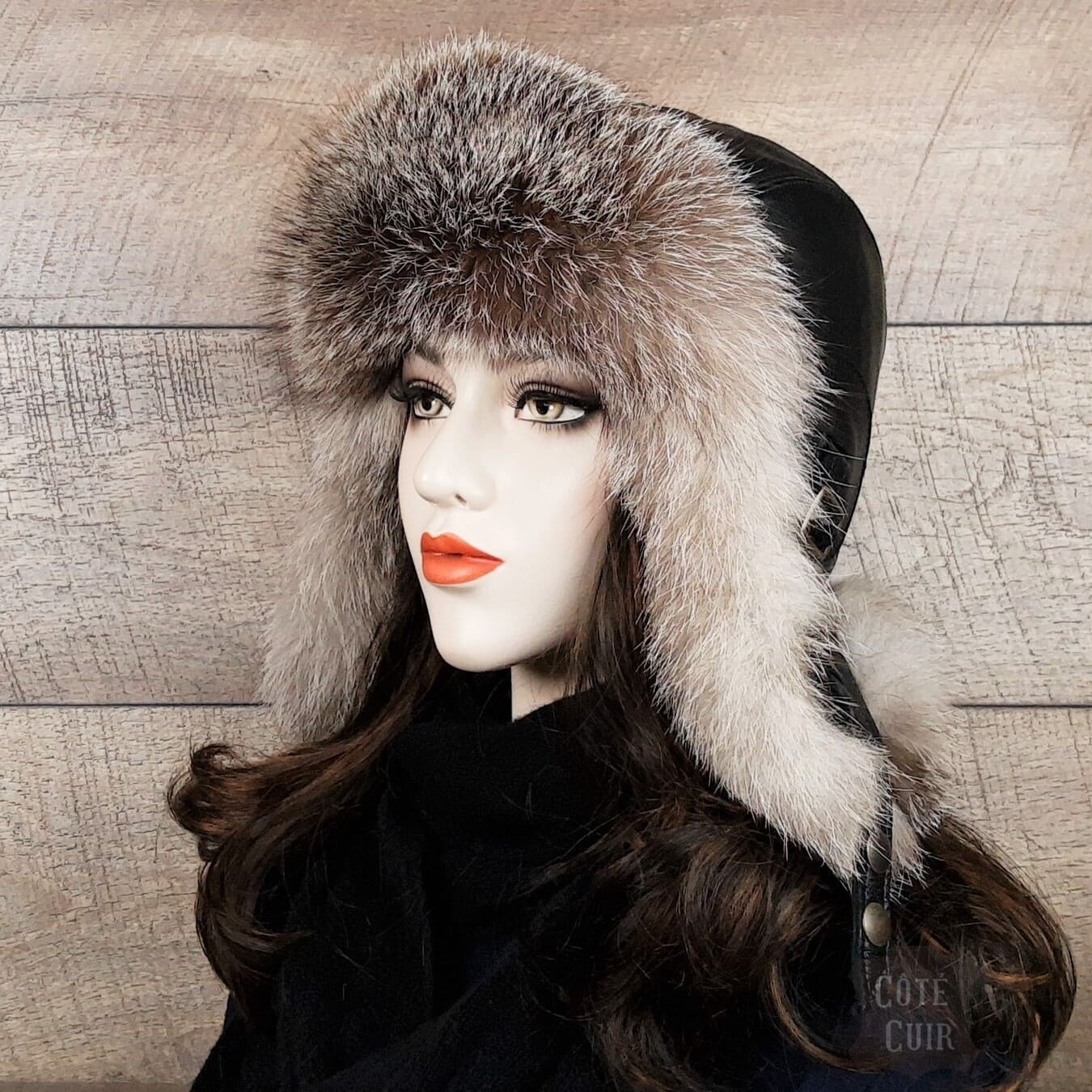 fox fur hat womens