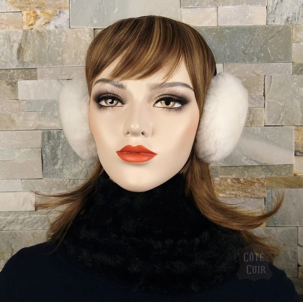 Fur ear warmer