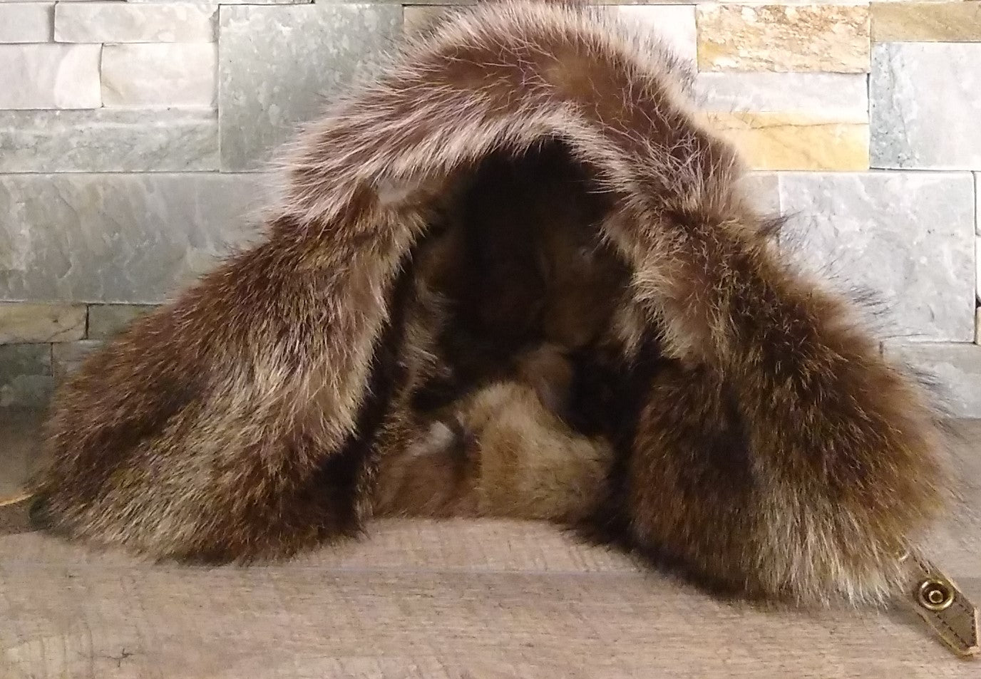 Fur-lined hat