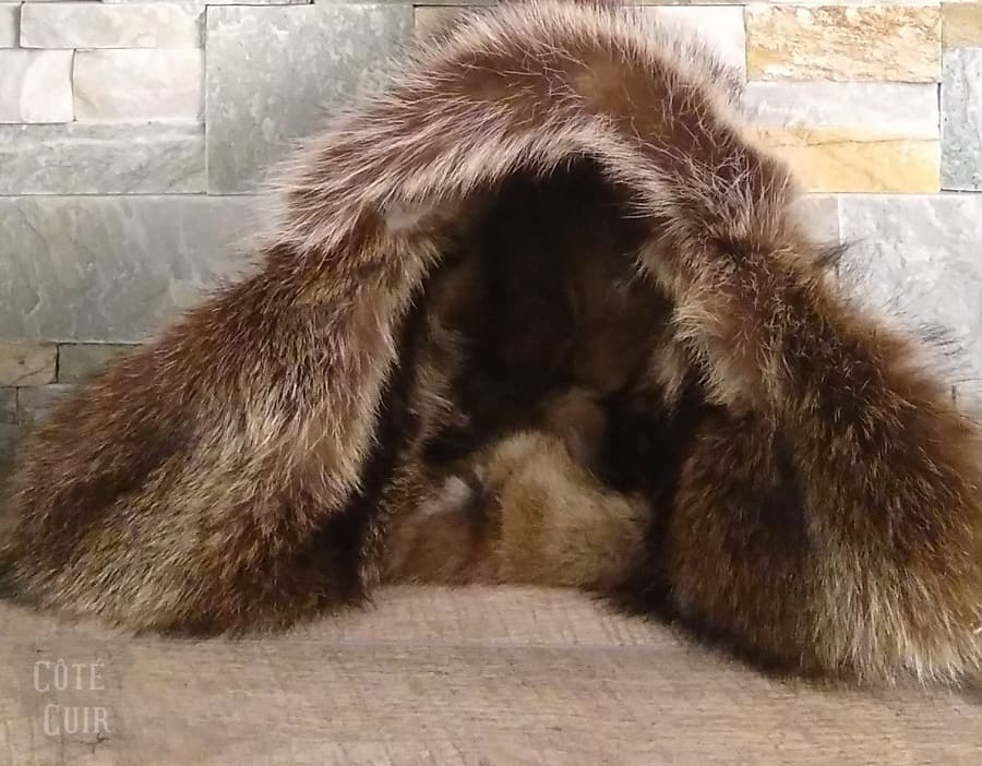 Fur lined hat