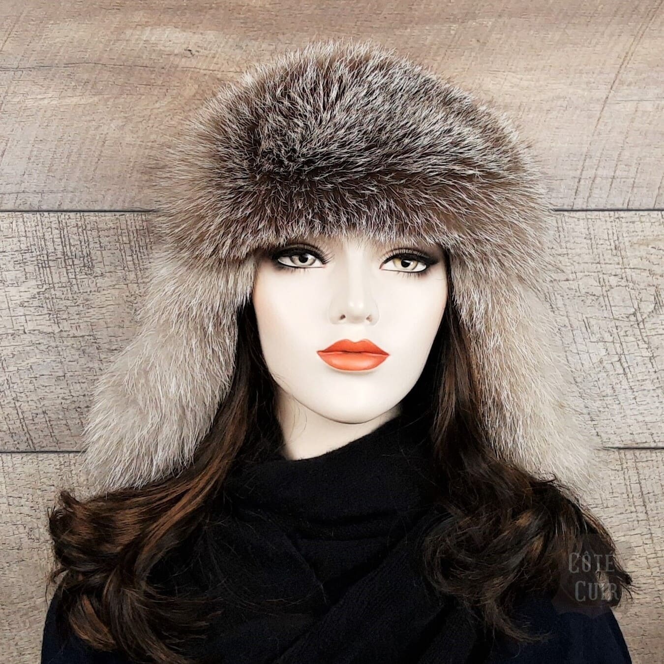 real fox fur hat