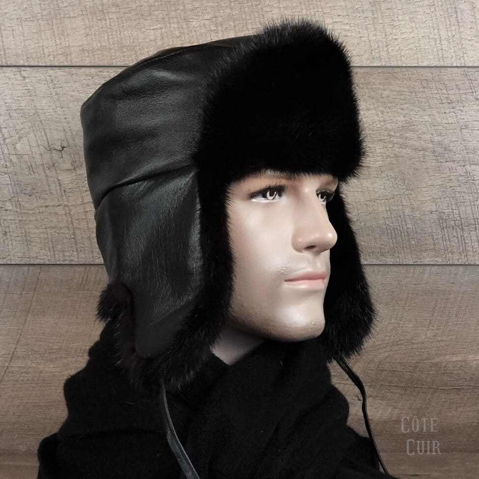 Real fur ushanka