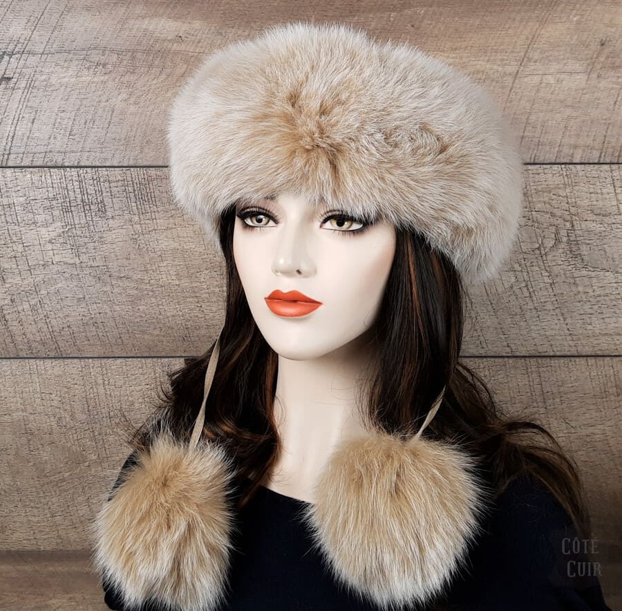 Recycled fur headband