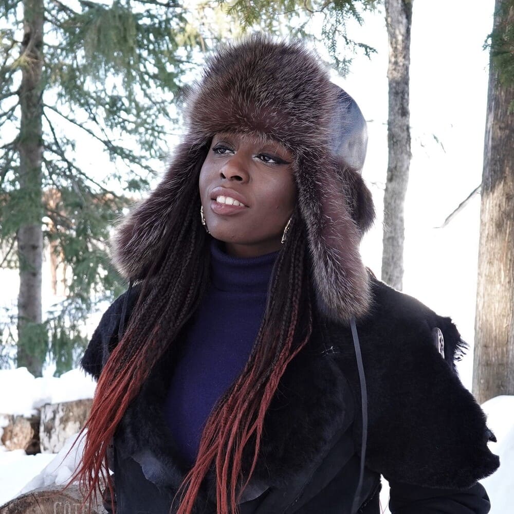Trapper hat for women