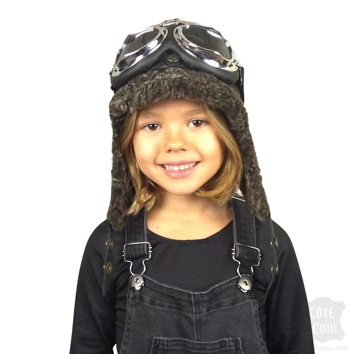 winter aviator hat for kids