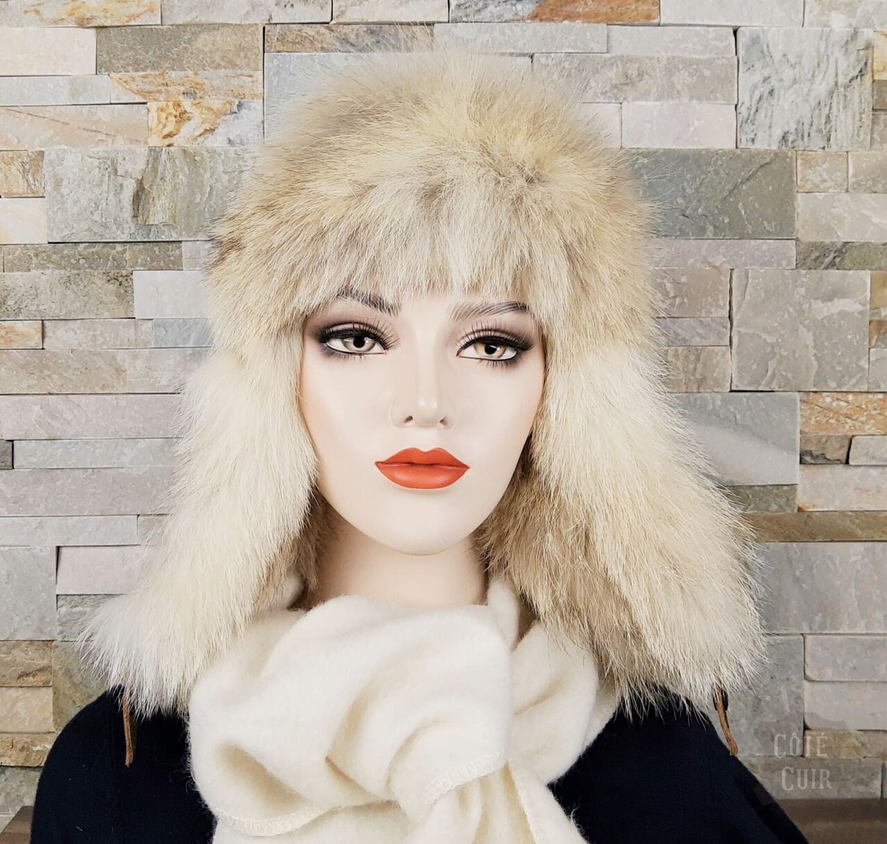 womens coyote trapper hat