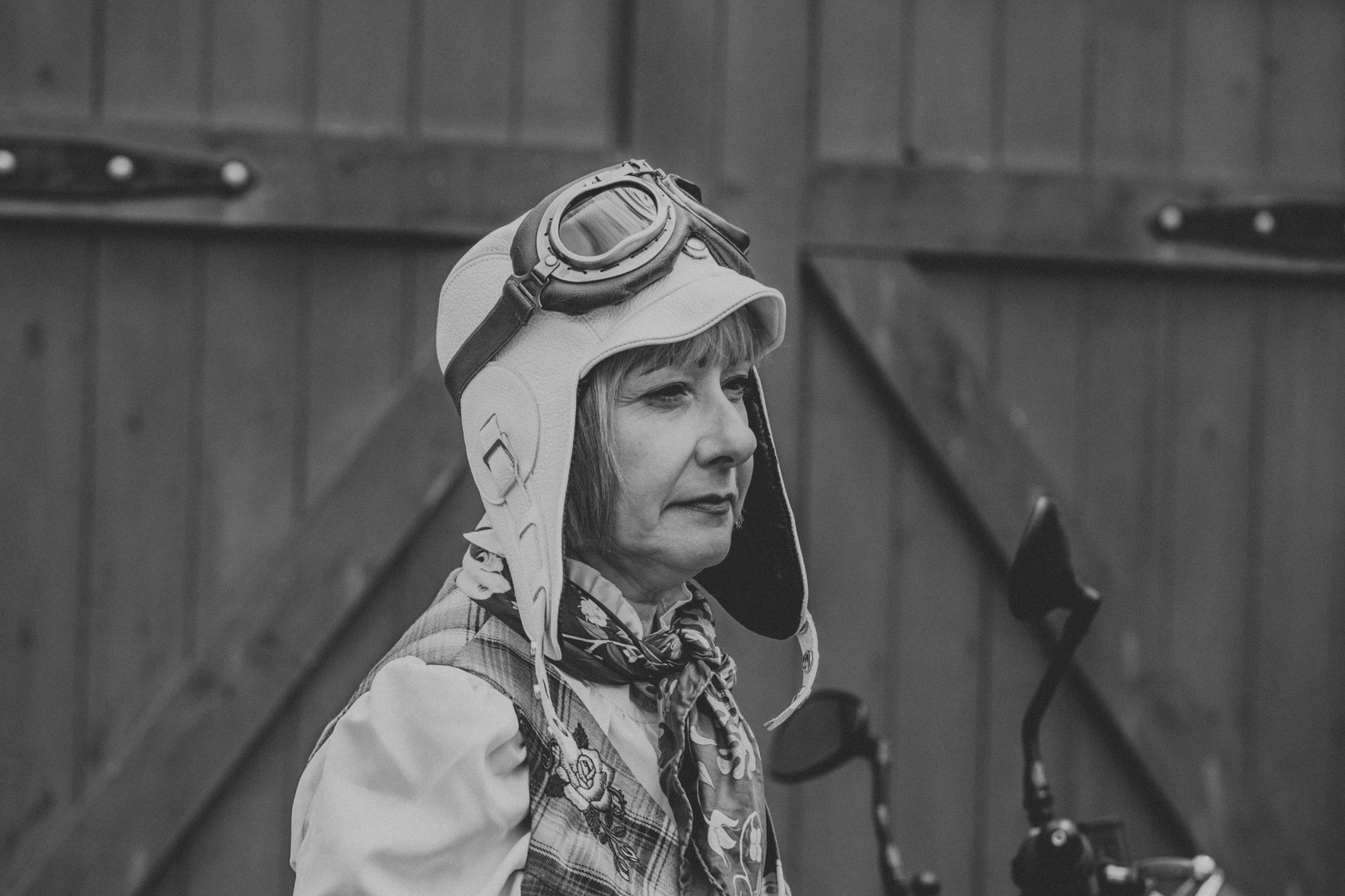 Womens leather aviator hats and caps