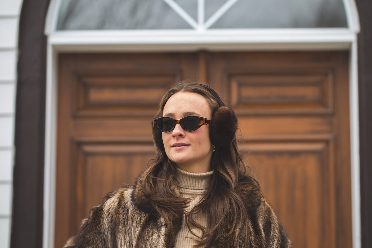 Fur Earmuffs and Headband for Women