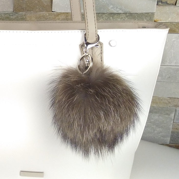 Recycled fur pompoms