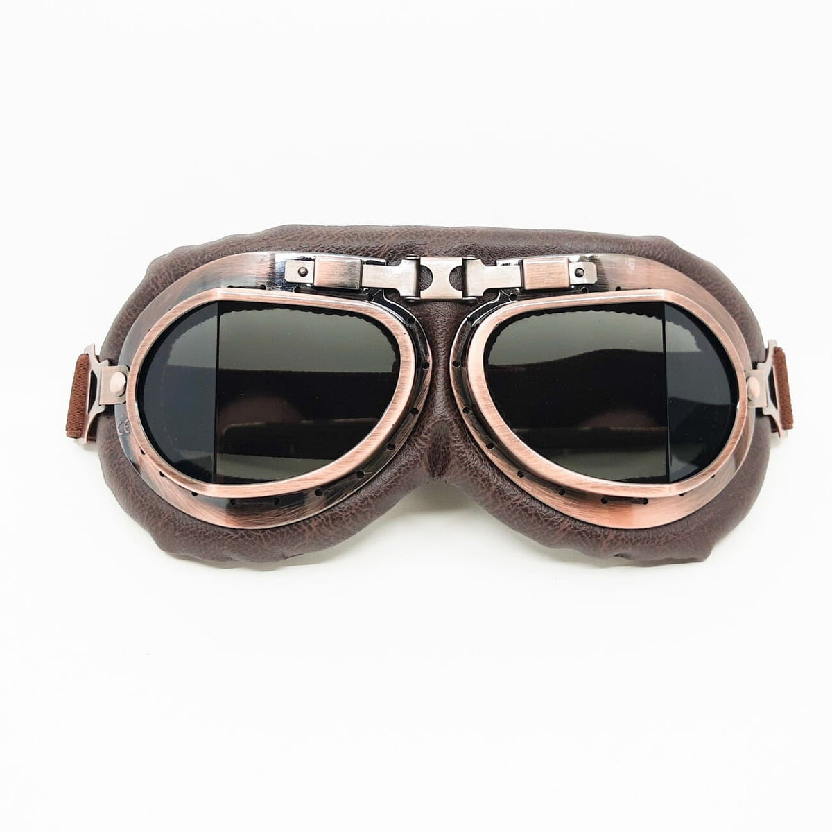 Vintage Aviator Motorcycle Goggles Steampunk Vintage Pilot Goggles - Antique Copper Color, Clear Lens, Motorcycle Style Vintage Flying Goggles - Foto 11