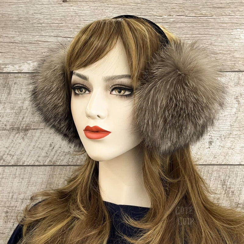 Cristal fur earmuffs