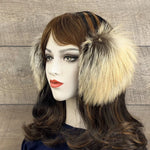 fox fur earmuffs