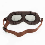 Brown and Copper Vintage Aviator Goggles - Peripheral Vision