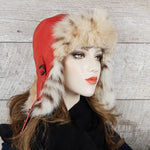 lynx fur hat for women