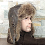 men's fur aviator hat