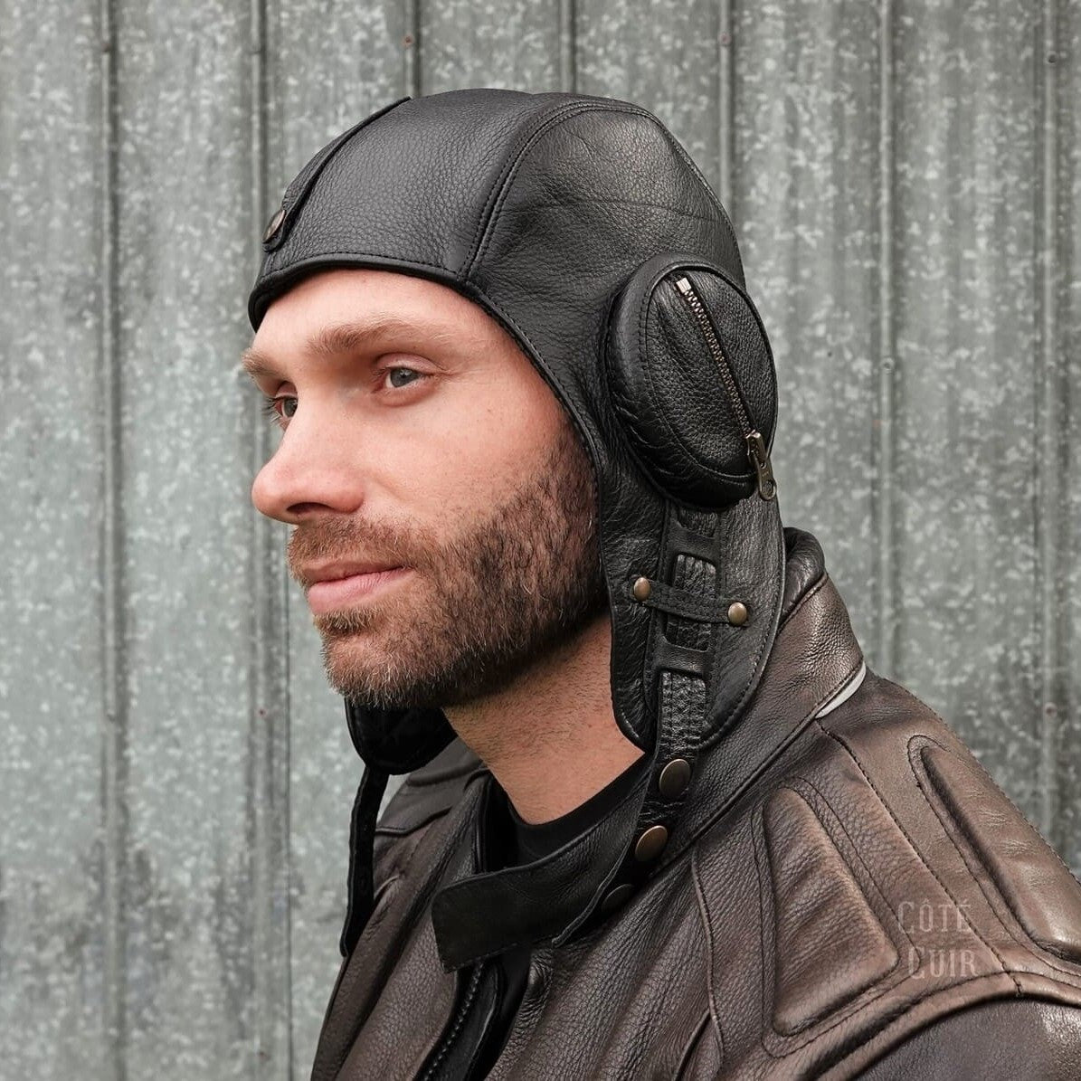 Streetwear Hat Unisex Modern Fighter Pilot Helmet Skullies Beanie