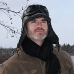 mens sheepskin hat