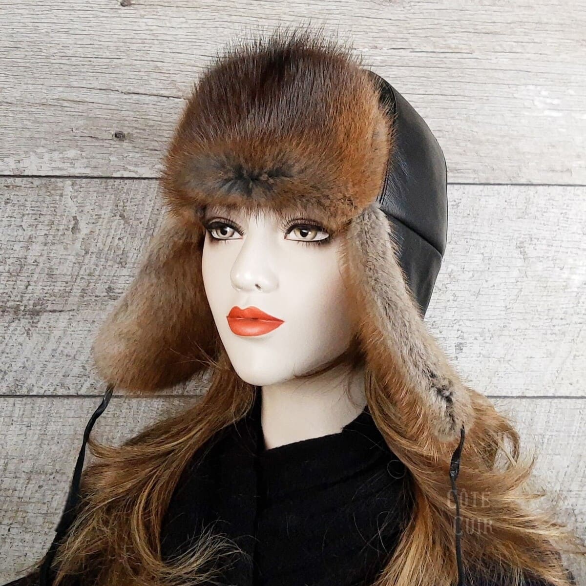 muskrat hat for women