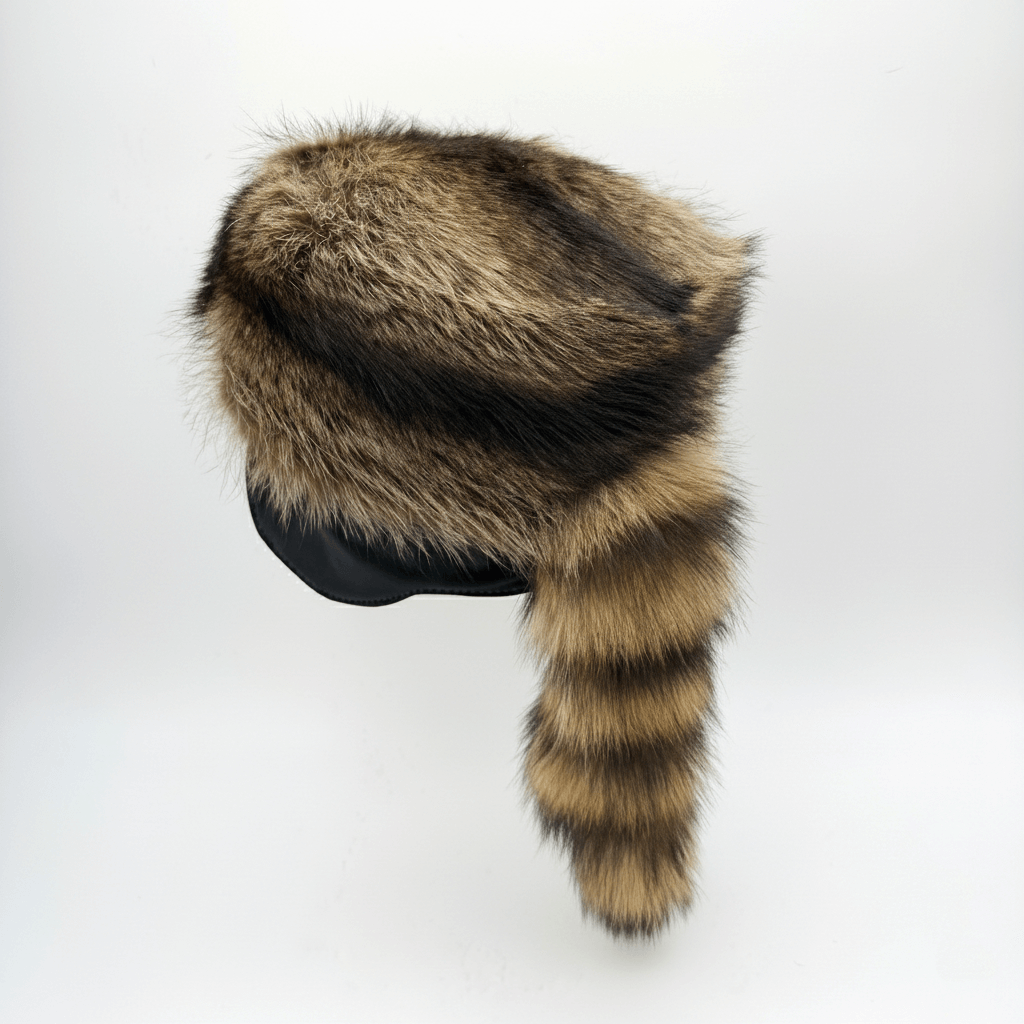 Davy Crockett Raccoon Fur Hat