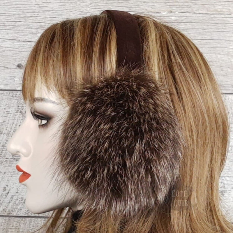 real fur earmuffs