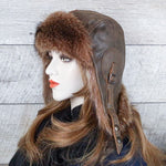 womens aviator trapper hat