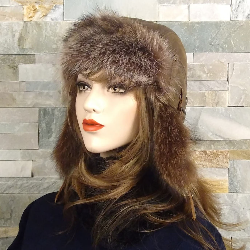 fur aviator hat for women