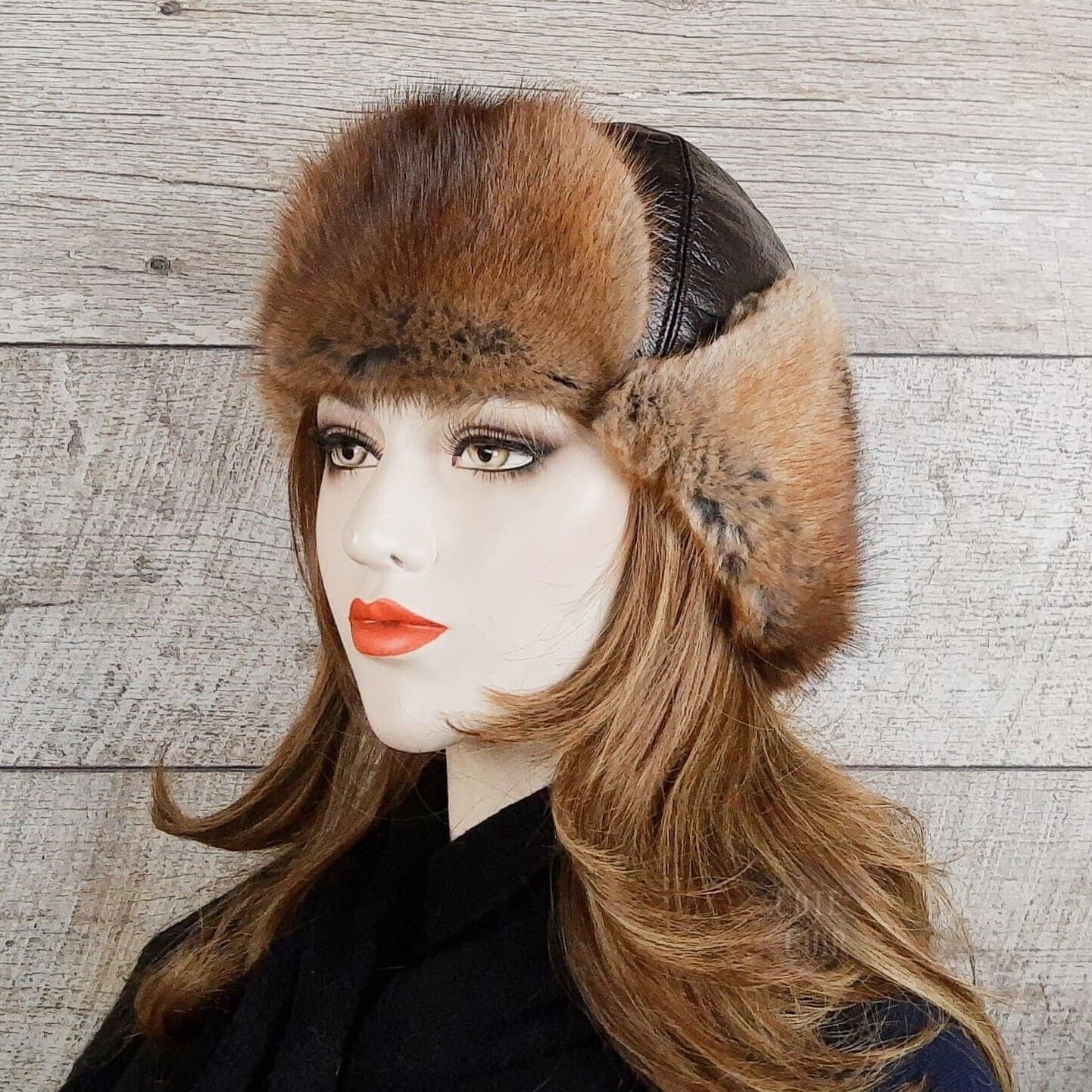 Womens muskrat fur