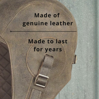 brown aviator hat