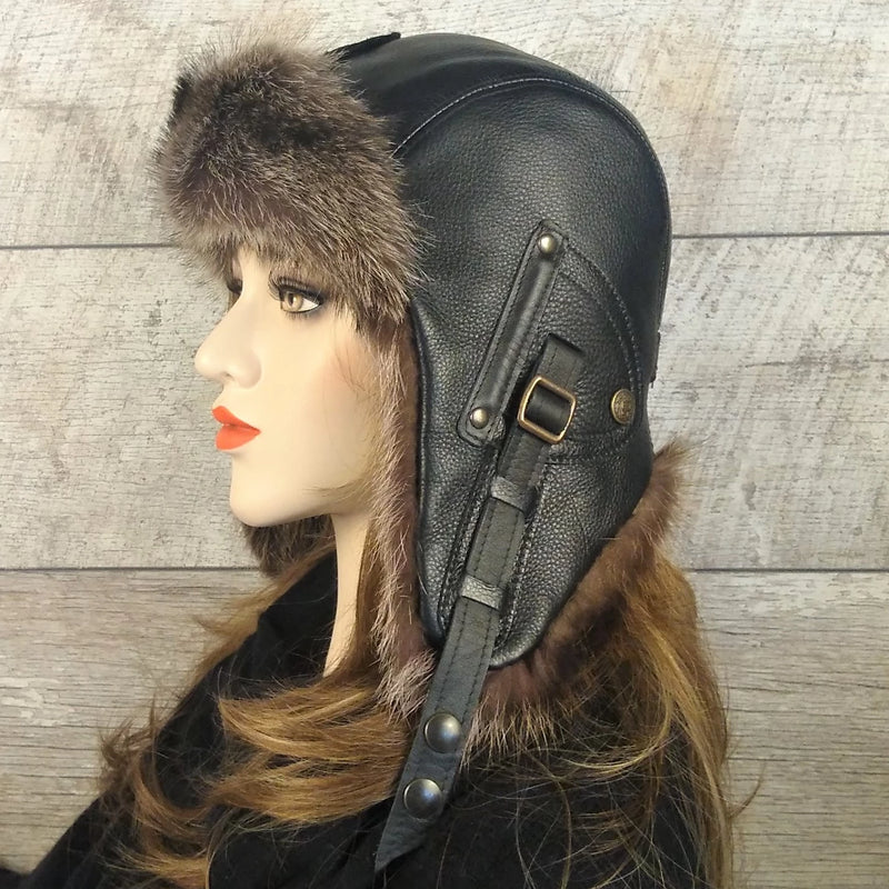 Fur Aviator Hat for women