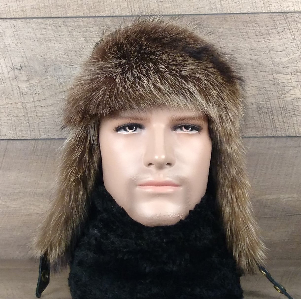 Fur aviator bomber hat